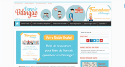 Desktop Screenshot of devenirbilingue.com