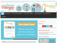 Tablet Screenshot of devenirbilingue.com